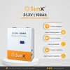 SunX Lithium ion battery 48V 100Ah